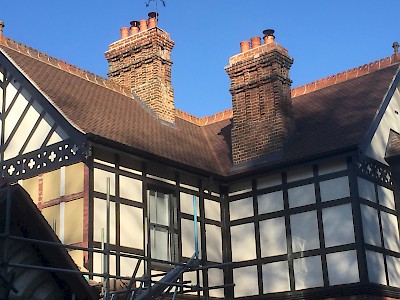 Ornamental ridge and decorative finials